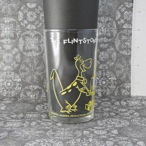 Vintage 1964 The Flintstones Welch's Jelly Juice Glass Pebbles Birthday Party